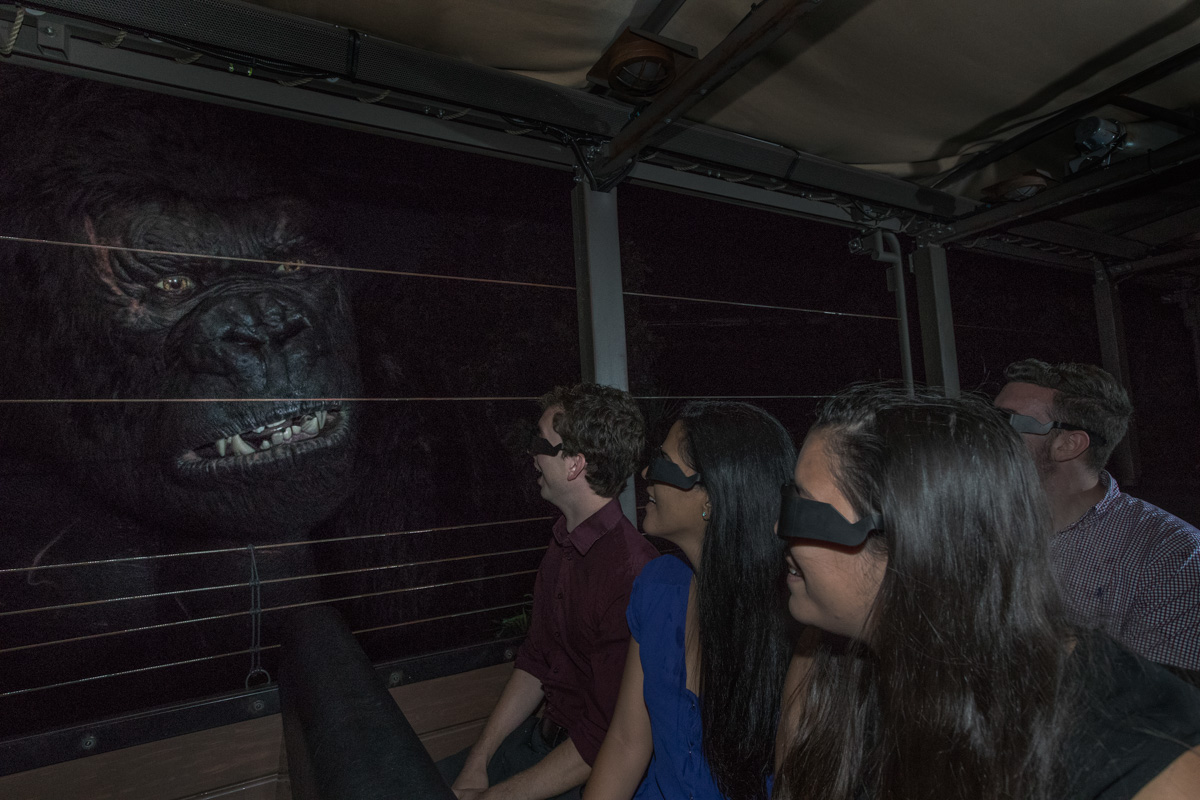 Meeting Kong on the Skull Island Universal Orlando attraction